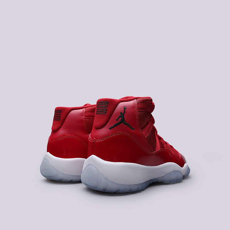 женские красные кроссовки Jordan XI Retro BG 378038-623 - цена, описание, фото 4